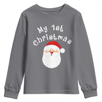 My First Christmas Youth Sweatshirt Baby's First Holiday Xmas Santa - Wonder Print Shop