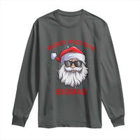 Funny Christmas Santa Long Sleeve Shirt Merry Rizz Mas Sigmas Gen Alpha Middle School Christmas