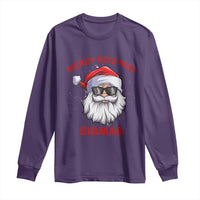 Funny Christmas Santa Long Sleeve Shirt Merry Rizz Mas Sigmas Gen Alpha Middle School Christmas