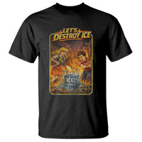 Subtle Abolish Ice T Shirt Retro Protest Satirical Graphic Let's Destroy Ice