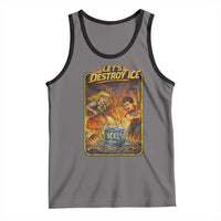 Subtle Abolish Ice Tank Top Retro Protest Satirical Graphic Let's Destroy Ice