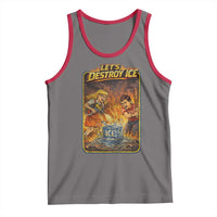 Subtle Abolish Ice Tank Top Retro Protest Satirical Graphic Let's Destroy Ice