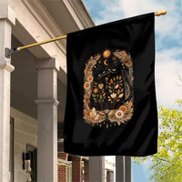 Subtle FDT Garden Flag Vintage Flower Black Cat Social Activist