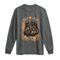 Subtle FDT Long Sleeve Shirt Vintage Flower Black Cat Social Activist