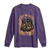 Subtle FDT Long Sleeve Shirt Vintage Flower Black Cat Social Activist