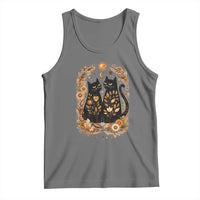 Subtle FDT Tank Top Vintage Flower Black Cat Social Activist