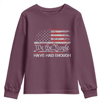 We The People Have Had Enough Youth Sweatshirt Vintage Old 1776 Flag