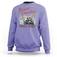 Stupid Canadian Wolf Bird Sweatshirt Vintage Heated Hookey Loon Meme
