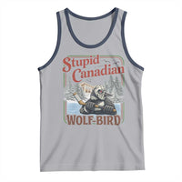 Stupid Canadian Wolf Bird Tank Top Vintage Heated Hookey Loon Meme