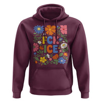Fck Ice Hoodie Funny Boho Floral Resist Retro Pro Immigration