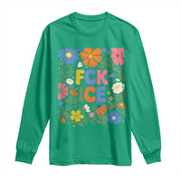 Fck Ice Long Sleeve Shirt Funny Boho Floral Resist Retro Pro Immigration