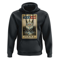 Fck Ice Hoodie Retro Tarot Card FDT Protest Satirical Graphic