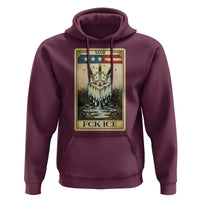 Fck Ice Hoodie Retro Tarot Card FDT Protest Satirical Graphic