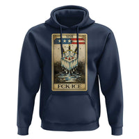Fck Ice Hoodie Retro Tarot Card FDT Protest Satirical Graphic
