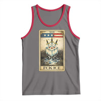 Fck Ice Tank Top Retro Tarot Card FDT Protest Satirical Graphic