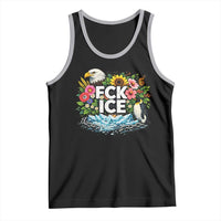 Fck Ice Tank Top Retro Floral FDT Protest Satirical Graphic