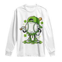 Baseball Drip Icecream Long Sleeve Shirt Youth Boy St Patricks Day Shamrock Green