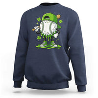 Baseball Drip Icecream Sweatshirt Youth Boy St Patricks Day Shamrock Green