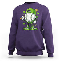 Baseball Drip Icecream Sweatshirt Youth Boy St Patricks Day Shamrock Green