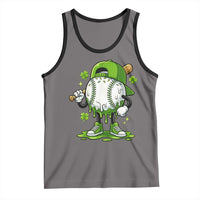 Baseball Drip Icecream Tank Top Youth Boy St Patricks Day Shamrock Green