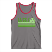 Retro Lucky Tank Top St Patricks Day Irish Shamrock
