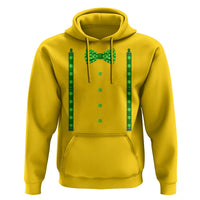 Bow Tie Suspenders St Patricks Day Costume Hoodie Funny Irish Shamrock Clovers