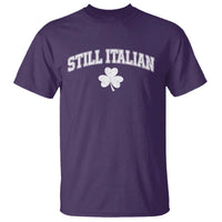 St Patricks Day Italian T Shirt Funny Retro Varsity Sporty Style Shamrock