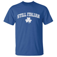 St Patricks Day Italian T Shirt Funny Retro Varsity Sporty Style Shamrock