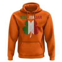 St Patricks Day Still Italian Hoodie Funny Retro Shamrock Italy Flag