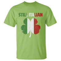 St Patricks Day Still Italian T Shirt Funny Retro Shamrock Italy Flag