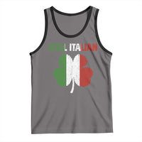 St Patricks Day Still Italian Tank Top Funny Retro Shamrock Italy Flag