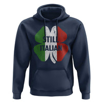 Funny St Patricks Day Italian Hoodie Retro Vintage Shamrock Italy Flag