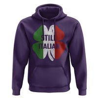 Funny St Patricks Day Italian Hoodie Retro Vintage Shamrock Italy Flag