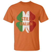 Funny St Patricks Day Italian T Shirt Retro Vintage Shamrock Italy Flag