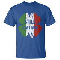Funny St Patricks Day Italian T Shirt Retro Vintage Shamrock Italy Flag