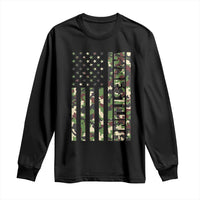 Wrestling American Flag Camo Wrestler Long Sleeve Shirt