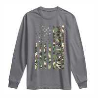 Wrestling American Flag Camo Wrestler Long Sleeve Shirt