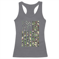 Wrestling American Flag Camo Wrestler Racerback Tank Top
