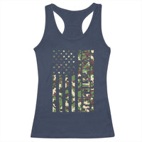 Wrestling American Flag Camo Wrestler Racerback Tank Top