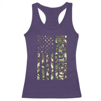 Wrestling American Flag Camo Wrestler Racerback Tank Top