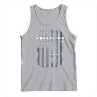 Christian Wrestling Tank Top Wrestler Faith Strength US USA Flag Christ Cross