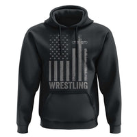 Faith Wrestling Hoodie Christian Wrestler American Flag Cross
