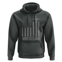 Faith Wrestling Hoodie Christian Wrestler American Flag Cross