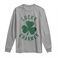 Funny Irish St Patricks Day Shamrock Long Sleeve Shirt Lucky Charmer