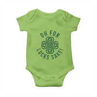 Funny St Patricks Day Baby Onesie Oh For Lucks Sake Irish Celtic Shamrock