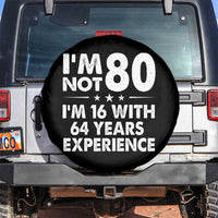 80th Birthday Spare Tire Cover Funny Saying Retro Vintage 80 Year Old Gift