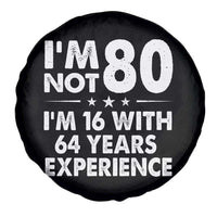 80th Birthday Spare Tire Cover Funny Saying Retro Vintage 80 Year Old Gift
