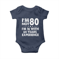 80th Birthday Baby Onesie Funny Saying Retro Vintage 80 Year Old Gift