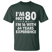 80th Birthday T Shirt Funny Saying Retro Vintage 80 Year Old Gift