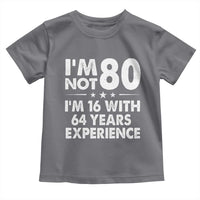 80th Birthday Toddler T Shirt Funny Saying Retro Vintage 80 Year Old Gift